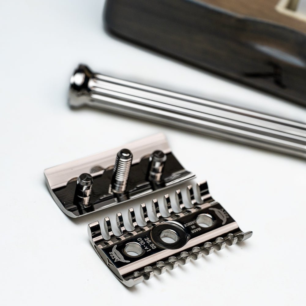 Lambda Ares v1 Stainless Steel Mirror Polished – Lambda Razors