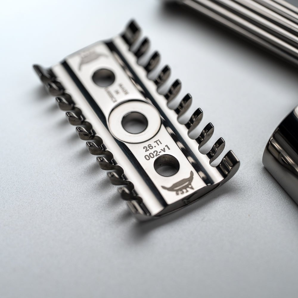 Titanium (Gr.5) Mirror Polished - Lambda Ares v1 – Lambda Razors