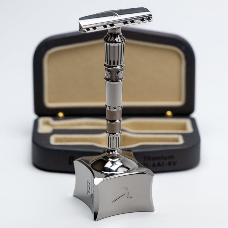 Lambda Brontes [Titanium (Gr.5) - Mirror Polished] - Lambda Razors