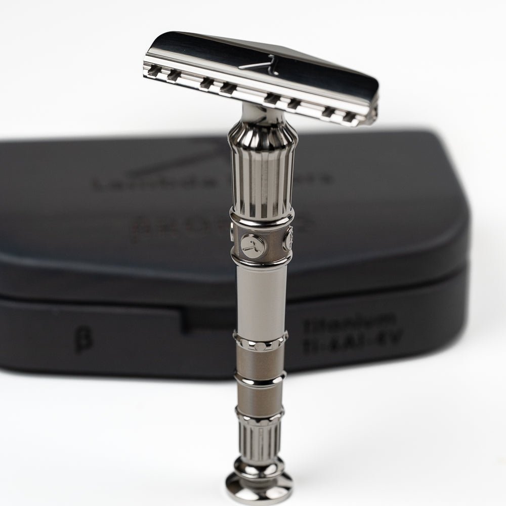 Lambda Brontes [Titanium (Gr.5) - Mirror Polished] - Lambda Razors