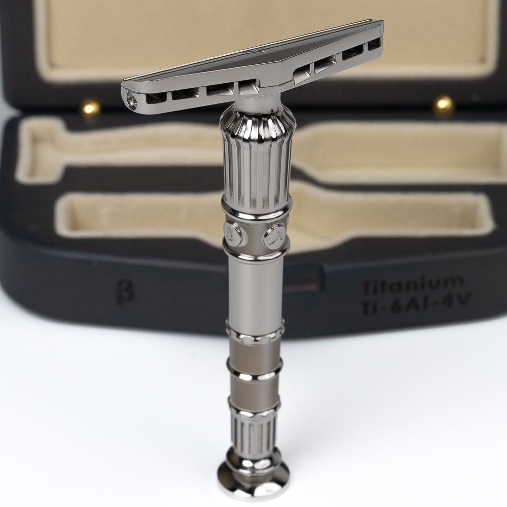 Lambda Brontes [Titanium (Gr.5) - Mirror Polished] - Lambda Razors
